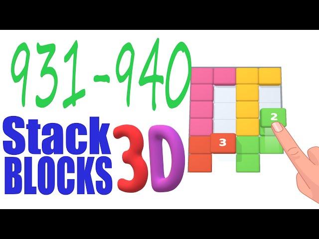 Stack Blocks 3D Level 931 932 933 934 935 936 937 938 939 940