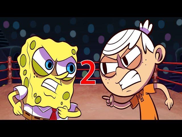 SpongeBob SquarePants Vs Lincoln Loud 2 Cartoon Rap Battles! ( The Loud House )