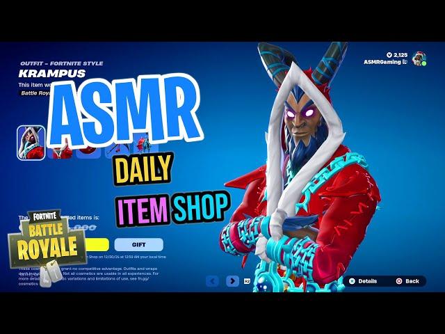 ASMR Fortnite RARE Krampus Skin Returns! Daily Item Shop  Relaxing Whispering 