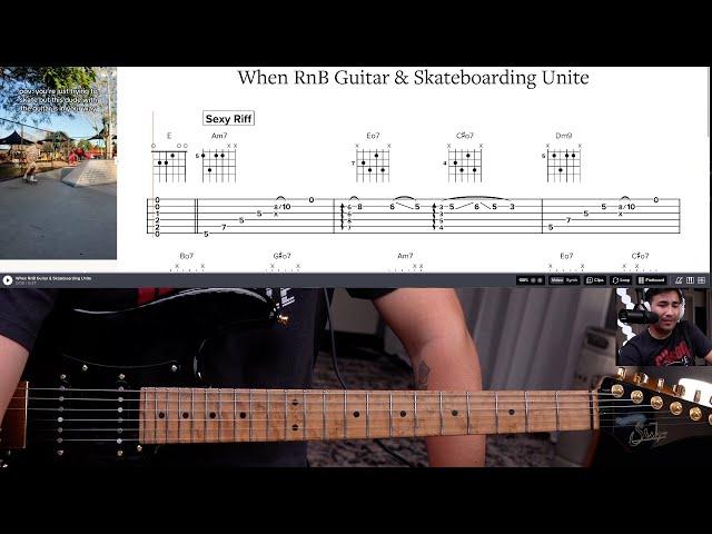 RnB Guitar Skate Riff (Tutorial & TABS)