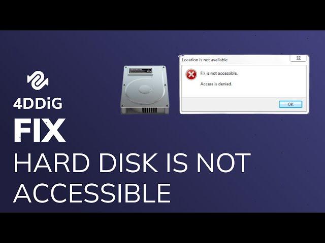 2022|How to fix External Hard Disk/USB/HDD is not accessible|Access Denied & Recover Hard Disk Data