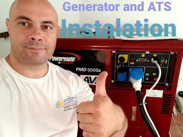 Generator and Automatic Transfer Switch Installation!