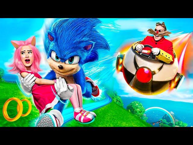 Sonic the Hedgehog Saves Amy Rose in Real Life!