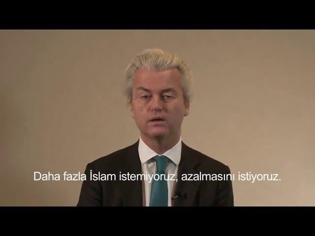 Geert Wilders tells Turks: Turkey not welcome in Europe