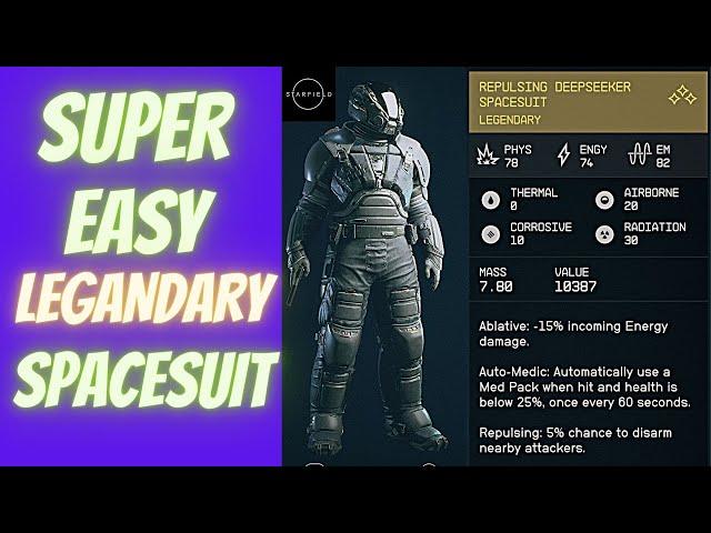 Super Easy Legendary Spacesuit Starfield