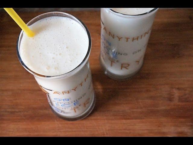 Смузи с творогом и бананом правильное питание/Smoothies with cottage cheese and banana