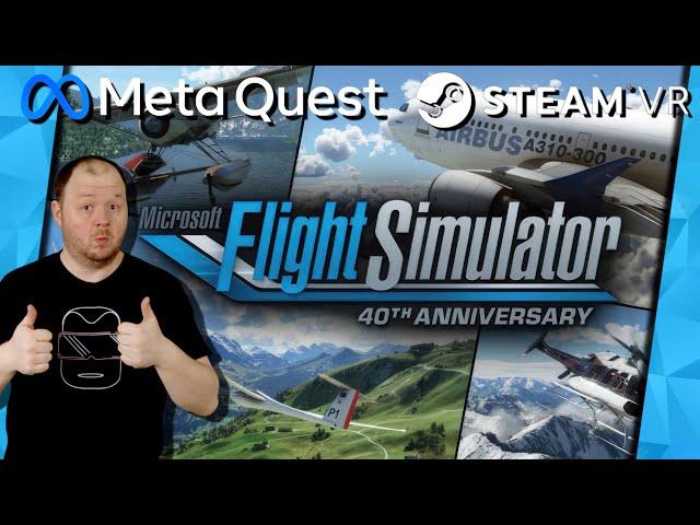 Microsoft Flight Simulator VR mit der Meta Quest 2 [SteamVR] Best VR Flight Simulator Gameplay