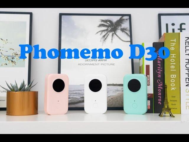Phomemo D30 bluetooth label maker introduction guide