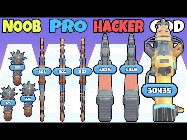 NOOB vs PRO vs HACKER vs GOD in Weapon Evolution