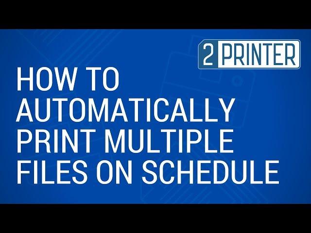 Automatically print pdf files in folder