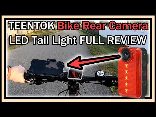 TEENTOK Bike Camera with LED Tail Light Full HD Rear-View USB Rechargeable WiFi Cam QUICK REVIEW