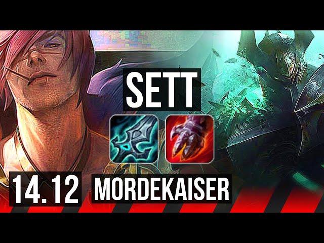 SETT vs MORDEKAISER (TOP) | 6 solo kills, 46k DMG | VN Grandmaster | 14.12