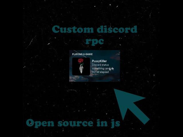 Discord Custom RPC /Activity status | open source in JS 2022