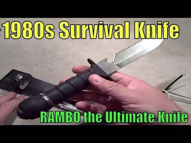 Cheap 1980s Survival Knife - Rambo knife the ultimate survival hunting military knife