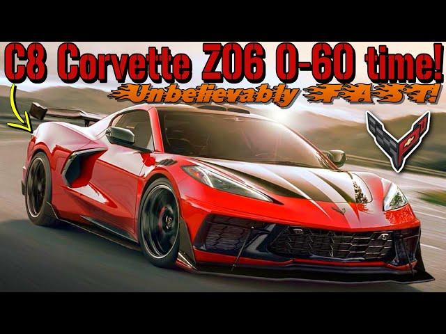 C8 Corvette Z06 0-60 time REVEALED! C8 Z06 emblem, NEW Z06 spy shots and MORE!