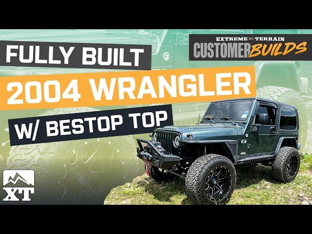 Lifted 2004 Jeep Wrangler TJ with Bestop Trektop NX Soft Top | ExtremeTerrain Customer Builds