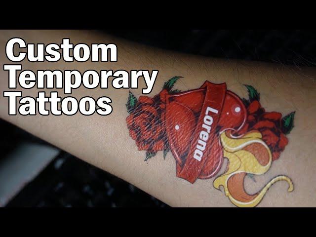 Custom Temporary Tattoos With A Uninet iColor 560, Hard Surface Paper, Printing Tattoos At Home