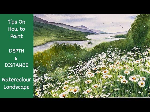 How To Paint DEPTH & DISTANCE In Watercolour Landscapes