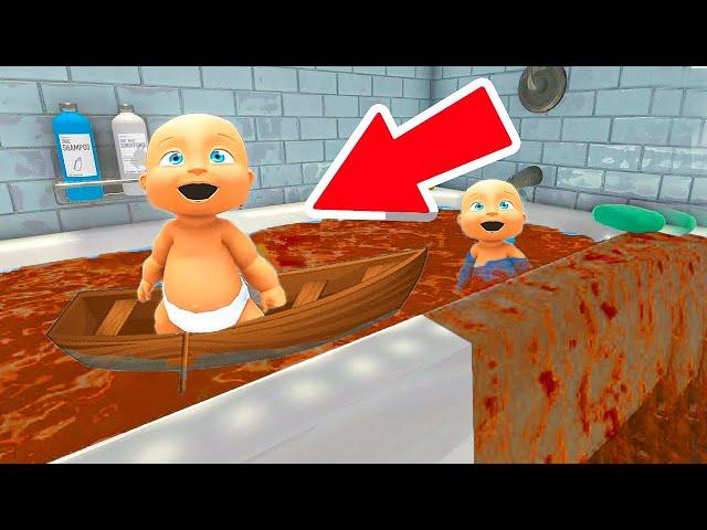 Evil Baby POOPS IN BATHTUB! (Who's Your Daddy!)