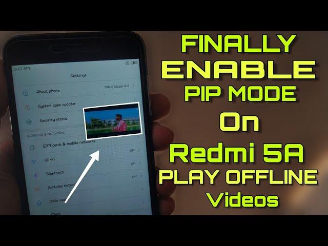 Redmi 5A Enable PIP MODE On Offline Video - How to Enable PIP Mode on Redmi 5A - Play Gallery Video