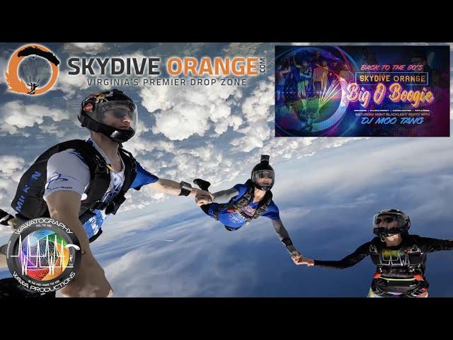 Big O Boogie 2022 4K @SkydiveOrange Back to the 80s Skydiving Option Studios Tony Suits Orange VA