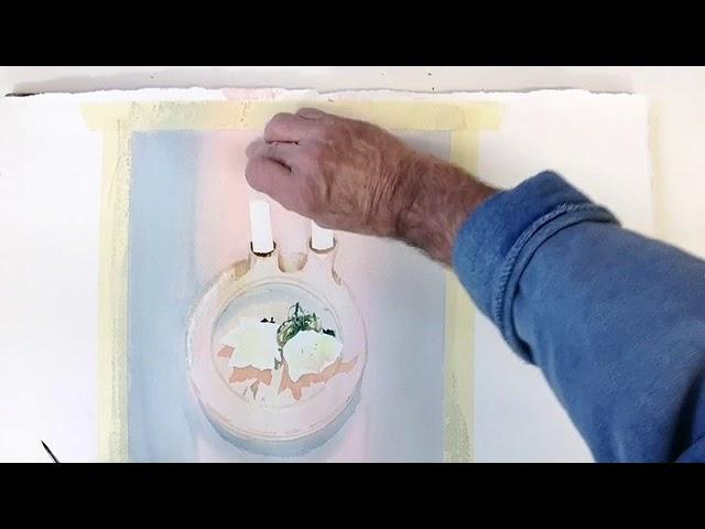 Paul Riley demonstration Watercolour Painting "whites & light"