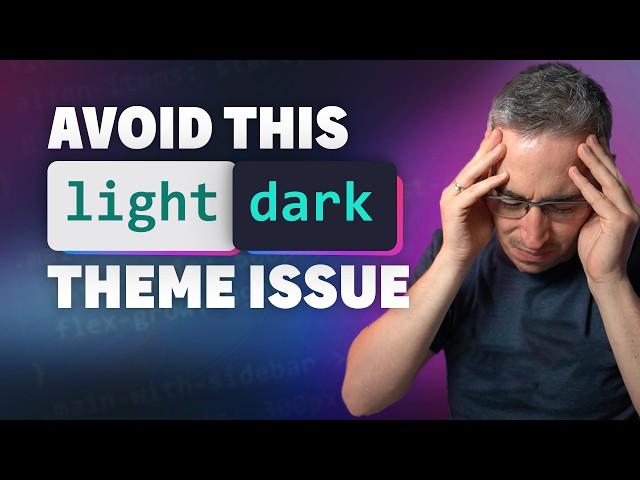 A simple mistake that can screw up your light/dark theme (and how to fix it)