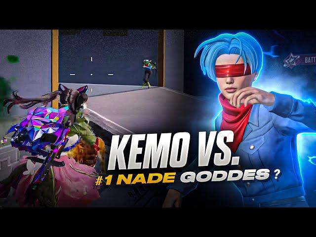 KEMO VS. #1 Nade Goddess?! [Wiping 3 Streamers] | BGMI 