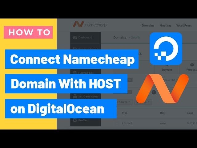 How to connect domain with hosting in digitalocean