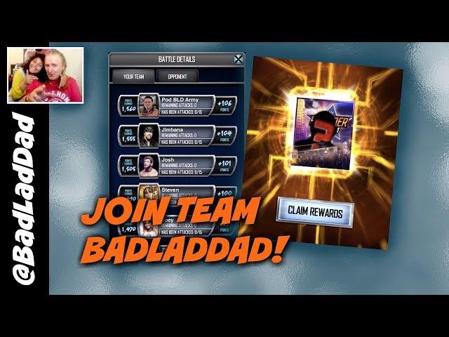 Join Team BadLadDad! : WWE SuperCard S4 Ep106