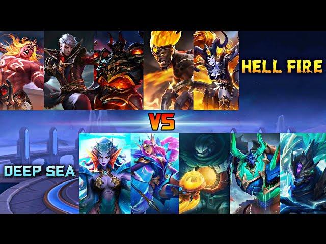 MOBILE LEGENDS HELL FIRE VS DEEP SEA SQUAD 1 VS 1 FIGHT | HELLFIRE VS DEEP SEA