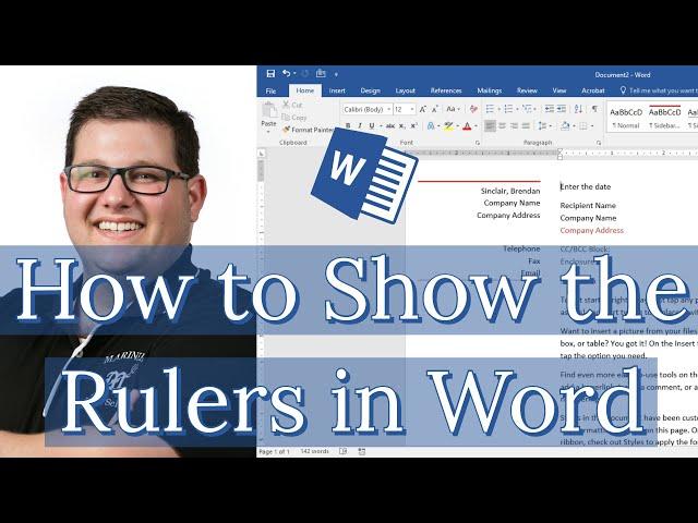 How to Show the Rulers in Word