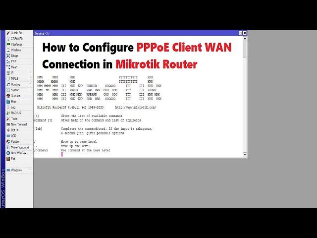 How to Configure PPPoE Client WAN Connection in Mikrotik Router