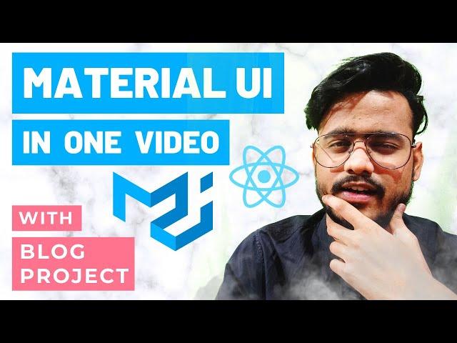 Material UI in One Video with Project | React JS Material UI Project Tutorial