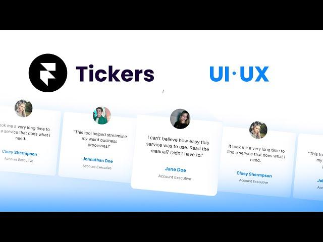 EASILY Create Awesome Animated Tickers in Framer