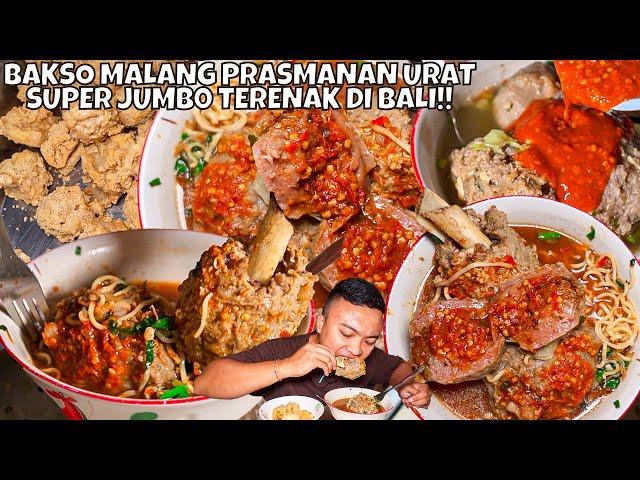 BESAR DAN BERURAT!! BAKSO URAT PRASMANAN SUPER JUMBO PALING ENAK DI BALI