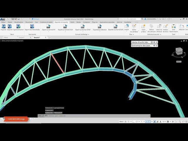 From Robot structural analysis to  Autodesk Advance steel workflow