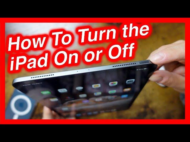 How To Turn On Off iPad Pro & iPad - How To Power Down iPad Pro