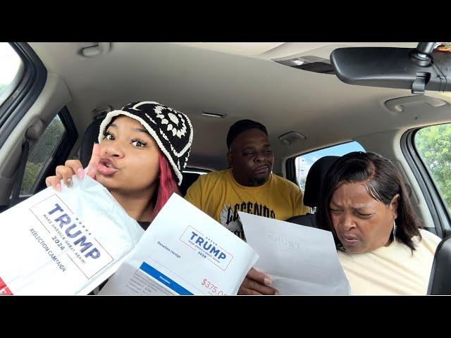 FAKE TRUMP DONATION PRANK ON MY GRANNY AND UNCLE! *Bad Reaction*