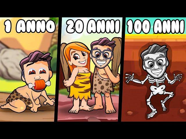 LA MIA VITA NELLA PREISTORIA DA 0 A 100 ANNI! - Il Gioco della Vita 2