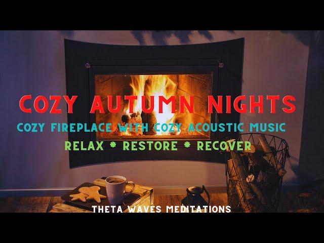 Cozy Acoustics in a Living Room with a Fireplace- Cozy Music #cozymusic