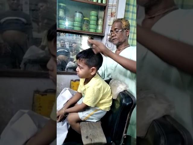 Head massage by indian Barber very relaxing talking massage from little soft hands vlog