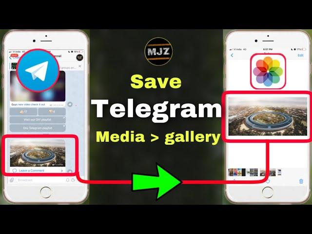 How to save Telegram Media’s To Gallery android and iOS