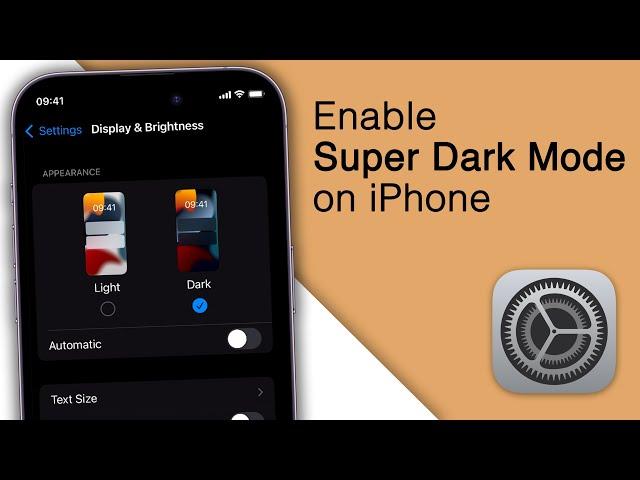 How to Enable Ultra Dark Mode on iPhone! [2023]