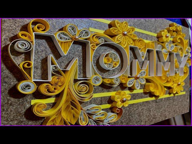 QUILLING TYPOGRAPHY TUTORIAL |  PAPER QUILLING LETTER | HOW TO DESIGN QUILLING TYPOGRAPHY