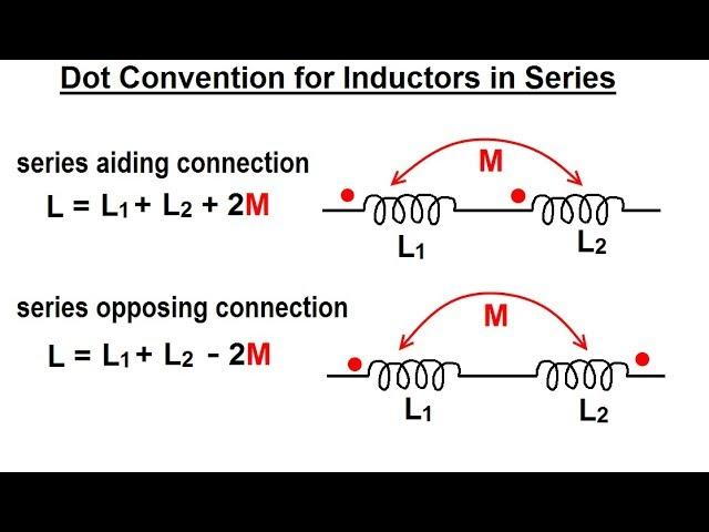 Electrical Engineering: Ch 14 Magnetic Coupling (7 of 55) Dot Convention for Inductors in Series