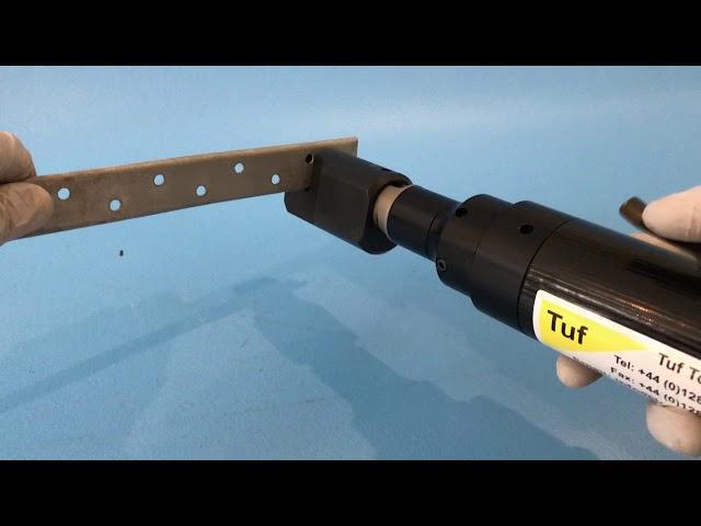 Pneumatic Hole Punch, Cutting 2.4mm Steel Plate - TUF 1626