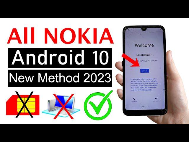 All Nokia ANDROID 10 FRP Unlock 2023 (without pc) | 100% Working