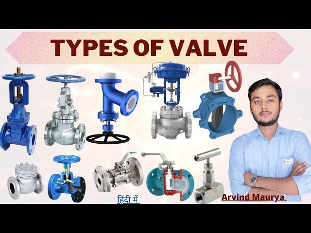 Types of valve in Hindi,10 types of valve | Type of valves and it's Parts & Uses|@rasayanclasses