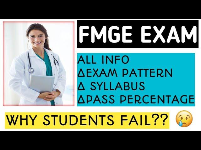 FMGE | mci screening test for foreign mbbs graduate | All info in single video